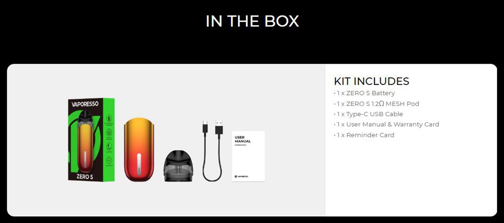 Vaporesso Zero S pod kit